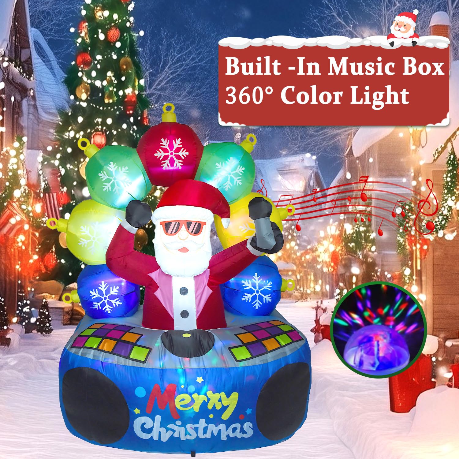 Amazon.co.jp: PIPIMOUSE 高さ6フィート クリスマスサンタ
